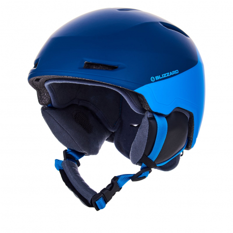 Juniorská lyžiarska prilba BLIZZARD-Viper ski helmet junior, dark blue matt/bright blue matt