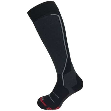 Lyžařské podkolenky (ponožky) BLIZZARD-Allround ski socks, black/anthracite/grey/red