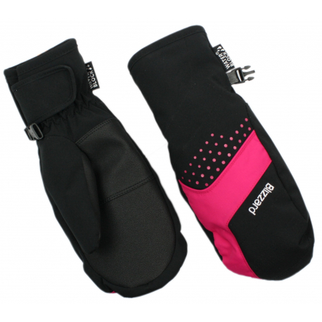 Juniorské lyžařské rukavice palčáky BLIZZARD-Mitten junior ski gloves, black/pink