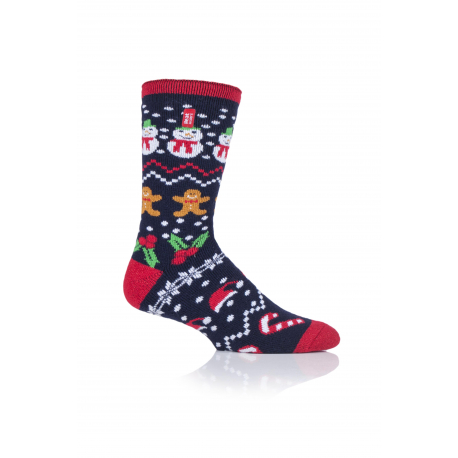 Pánské ponožky HEAT HOLDERS-1 PACK-MEN LITE FESTIVE FUN-CHRISTMAS SOCKS