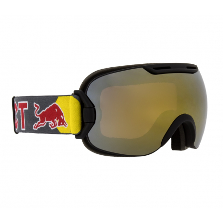 Lyžařské brýle RED BULL SPECT-SLOPE-001, matt black frame/grey headband, lens: gold snow CAT3, SMU