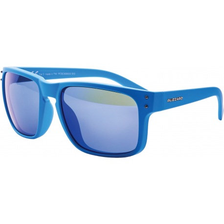 Sluneční brýle BLIZZARD-Sun glasses PCSC606003, rubber blue + gun decor points, 65-1