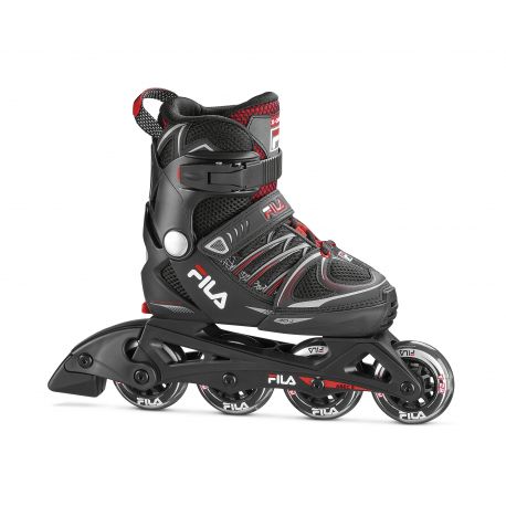 Dětské kolečkové brusle FILA SKATES-X-ONE BLACK/RED Black