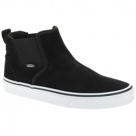 Dámská vycházková obuv VANS-WM Asher MI-(Suede) black/white