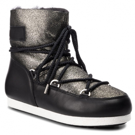 Dámské nízké zimní boty MOON BOOT-Far Side Low SH Stardust black/platinum