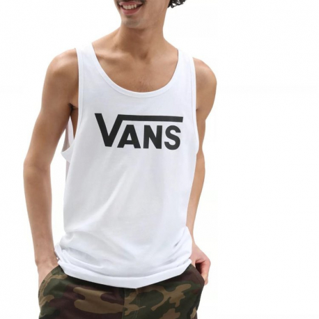 Pánské triko s krátkým rukávem VANS-CLASSIC TANK-WHITE-BLACK