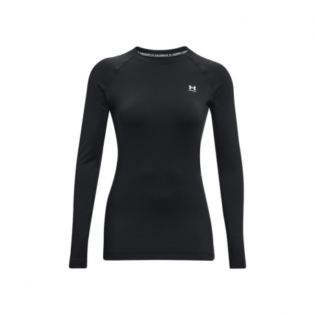 Dámske tréningové tričko s dlhým rukávom UNDER ARMOUR-UA Authentics Crew-BLK