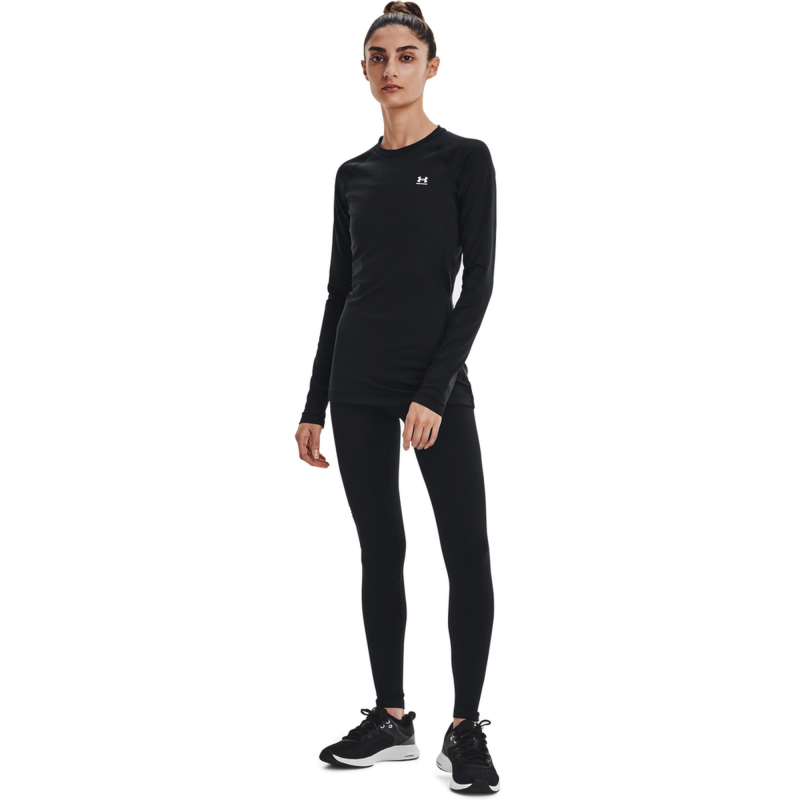 Dámské tréninkové triko s dlouhým rukávem UNDER ARMOUR-UA Authentics Crew-BLK - 