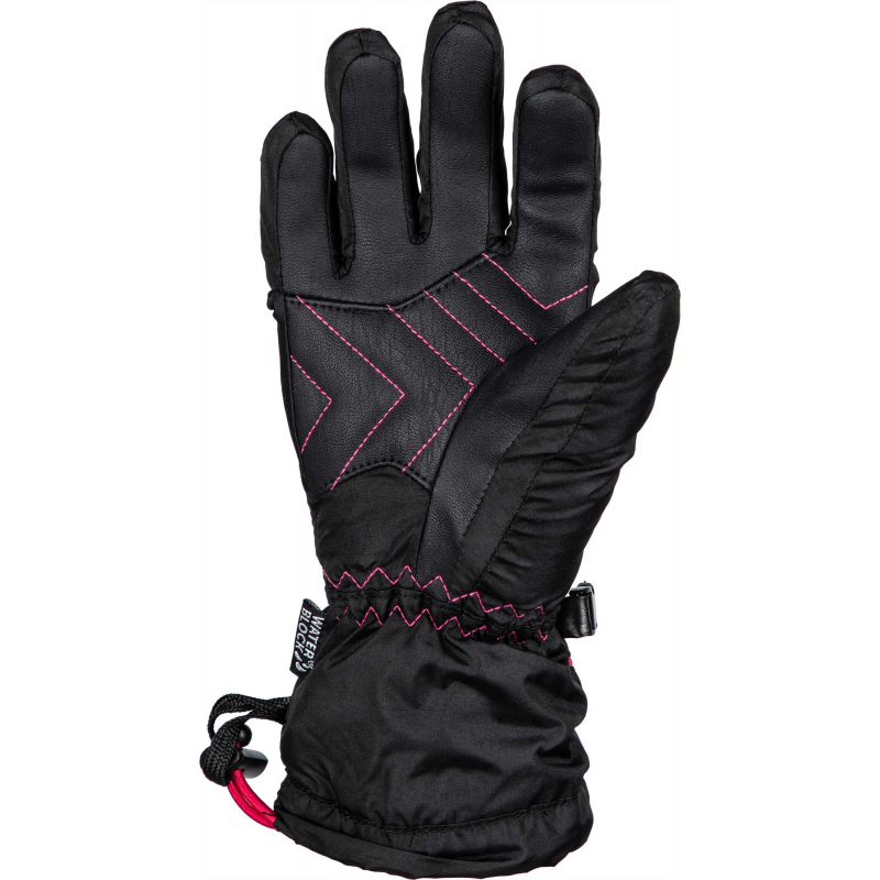 Juniorské lyžiarske rukavice BLIZZARD-Reflex junior ski gloves, black/pink - 