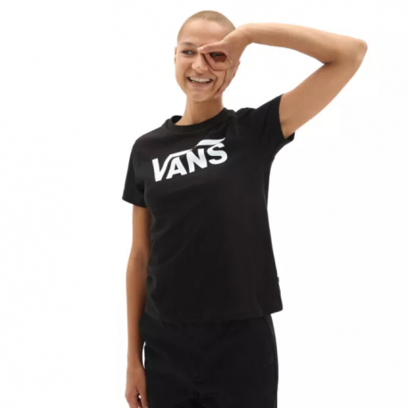 Dámské triko s krátkým rukávem VANS-WM FLYING V CREW TEE Black