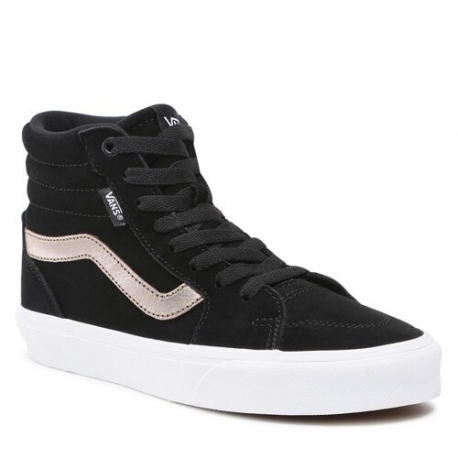 Dámská vycházková obuv VANS-WM Filmore HI (Suede/Metallic) black