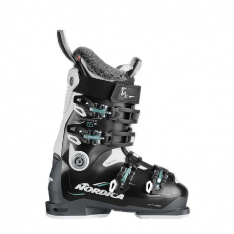 Dámské allmountain lyžarske boty NORDICA-SPORTMACHINE 85 W BLACK-WHITE-GREEN