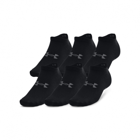 Ponožky UNDER ARMOUR-UA Essential No Show 6 Pack-BLK