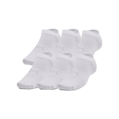 Ponožky UNDER ARMOUR-UA Essential No Show 6 Pack-WHT