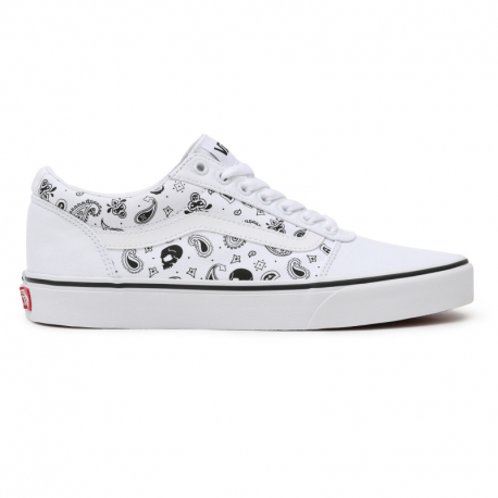 Pánská rekreační obuv VANS-MN Ward (Skull Bandana) white/white