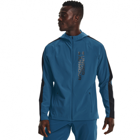 Pánská běžecká bunda UNDER ARMOUR-UA OutRun the STORM Jacket-BLU