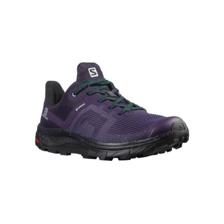 Dámská nízká turistická obuv SALOMON-OUTline Prism GTX W grape/black/deep teal