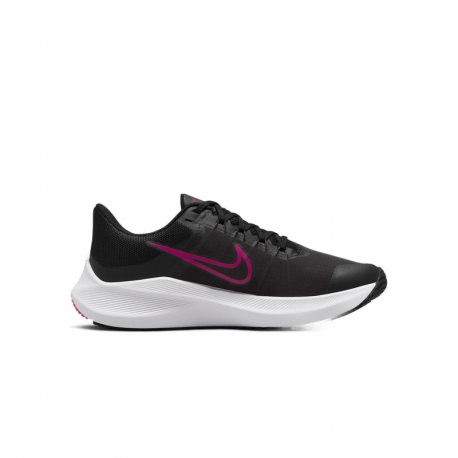 Dámská běžecká obuv NIKE-Wmns Air Zoom Winflo black/raspberry pink/light grey/white