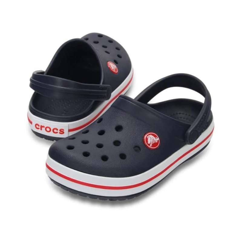 Chlapecké kroksy (rekreační obuv) CROCS-Crocband Clog T navy/red - 