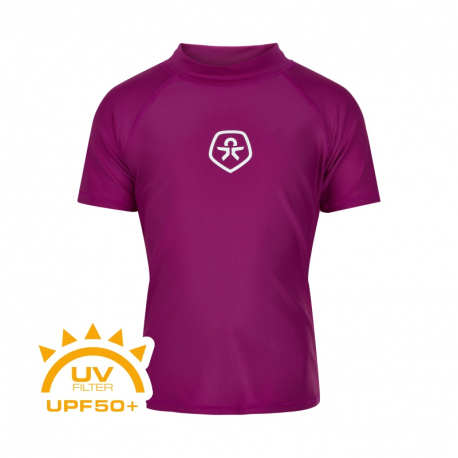 Dívčí tričko na koupání COLOR KIDS-T-shirt solid, festival fuchsia