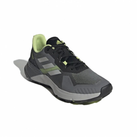 Pánská běžecká trailová obuv ADIDAS-Terrex Soulstride grey four/grey two/pulse lime