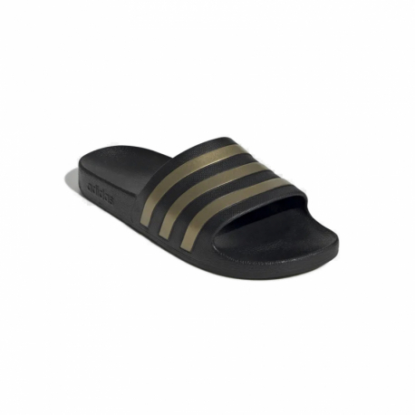 Dámské šlapky (plážová obuv) ADIDAS-Adilette Aqua core black/gold metallic/core black