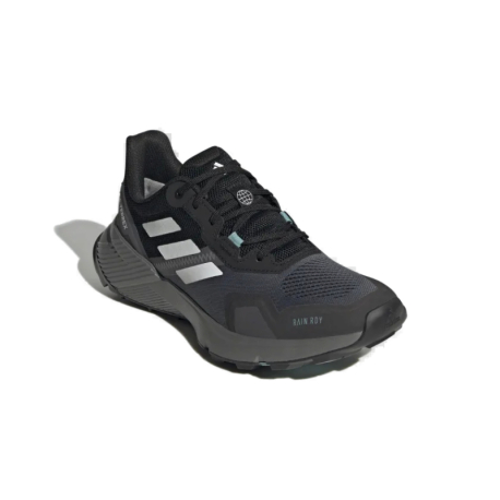 Dámská běžecká trailová obuv ADIDAS-Terrex Soulstride Rain.RDY core black/crystal white/mint ton