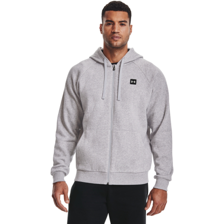 Pánská tréninková mikina se zipem UNDER ARMOUR-UA Rival Fleece FZ Hoodie-GRY-1357111-011