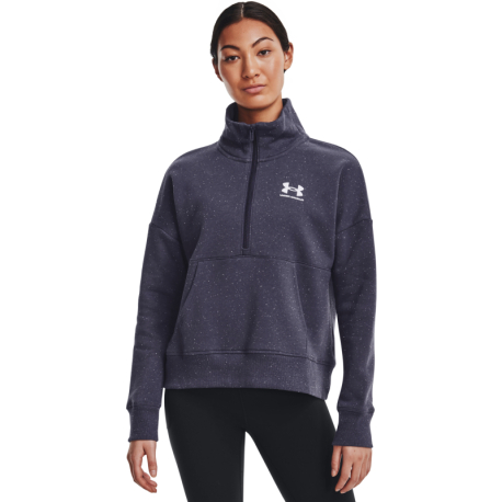 Dámská tréninková mikina s 1/2 zipem UNDER ARMOUR-Rival Fleece HZ-GRY-1373030-558