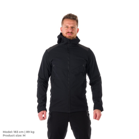 Pánská turistická softshellová bunda NORTHFINDER-DYLAN-269-black