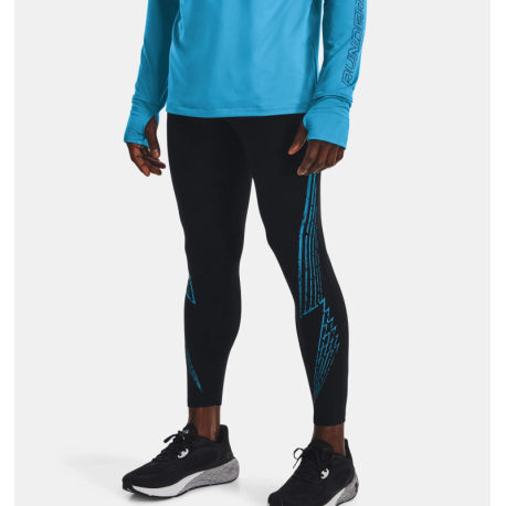 Pánské kompresní legíny UNDER ARMOUR-UA FLY FAST 3.0 COLD TIGHT-BLK-1373440-001