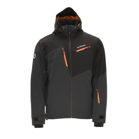 Pánska lyžiarska bunda s kapucňou BLIZZARD-Ski Jacket Leogang, anthracite/black