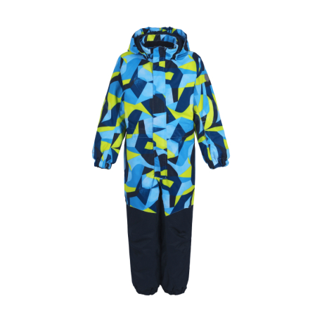 Chlapecký zimní overal COLOR KIDS-Coverall AOP, AF 10.000, blue