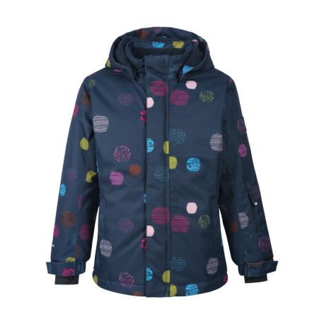 Dívčí lyžařská bunda COLOR KIDS-Ski jacket AOP, AF 10.000, festival fuchsia 740684.5885