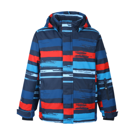 Chlapecká lyžařská bunda COLOR KIDS-Ski jacket AOP, AF 10.000, total eclipse 740685.7850