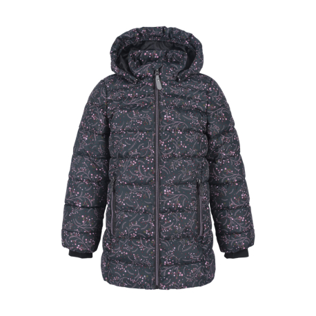 Dívčí bunda COLOR KIDS-jacket quilted, AOP, AF 8.000, phantom