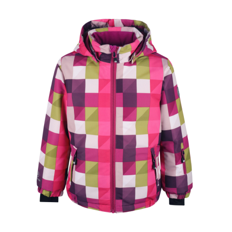 Dívčí lyžařská bunda COLOR KIDS-Ski jacket AOP, AF 10.000, festival fuchsia 740688.5885