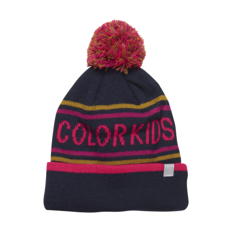 Chlapecká zimní čepice COLOR KIDS-Hat logo CK, pink glo