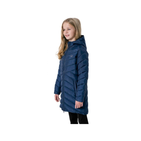 Dívčí bunda 4F JUNIOR-GIRLS JACKET JKUDP003-31S-NAVY