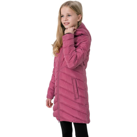 Dívčí bunda 4F JUNIOR-GIRLS JACKET JKUDP003-53S-DARK PINK