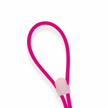 Šňůrka na brýle CENTROSTYLE-Silicon cord stopper zipp M - pink