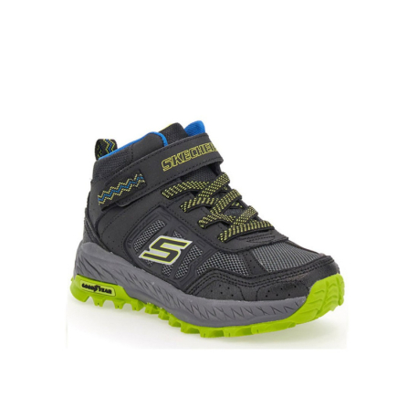 Chlapecká kotníková turistická obuv SKECHERS-Fuse Tread Trekor black/lime