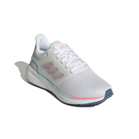 Dámská sportovní obuv (tréninková) ADIDAS-EQ19 cloud white/matt purple met/bliss blue