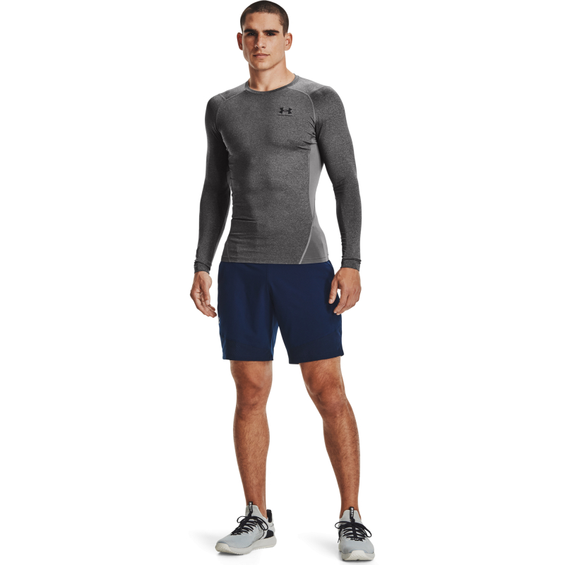 Pánské kompresní tričko s dlouhým rukávem UNDER ARMOUR-UA HG Armour Comp LS-GRY - 