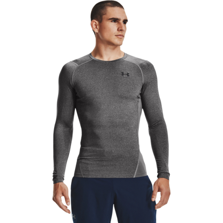 Pánské kompresní tričko s dlouhým rukávem UNDER ARMOUR-UA HG Armour Comp LS-GRY