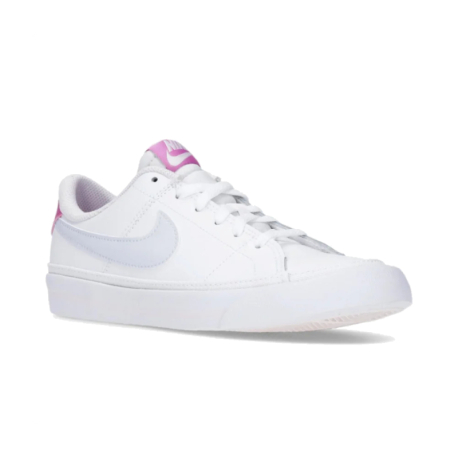 Dívčí vycházková obuv NIKE-Court Legacy white/gfootball grey/cosmic fuchsia