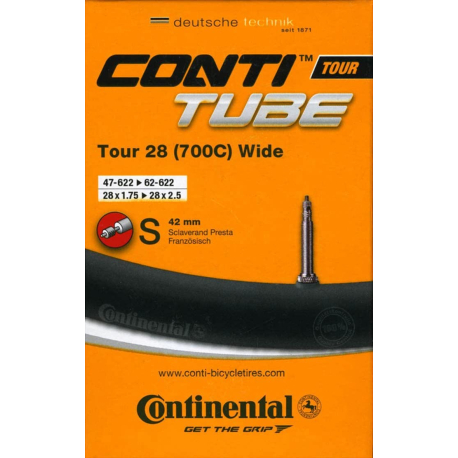Duše na kolo CONTINENTAL-Tour 28 Wide - ventil FV42