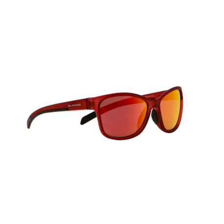 Sluneční brýle BLIZZARD-Sun glasses POLSF702140, rubber trans. dark red, 65-16-135