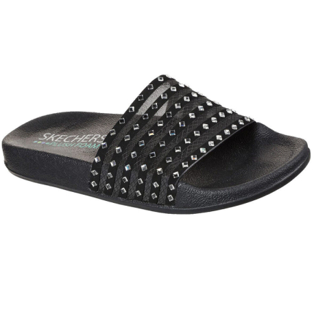 Dámské šlapky (plážová obuv) SKECHERS-Pops Up Sheer Me Out black