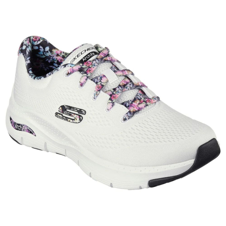 Dámská rekreační obuv SKECHERS-Arch Fit First Blossom white/multi